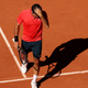 Roger Federer at the 2021 French Open